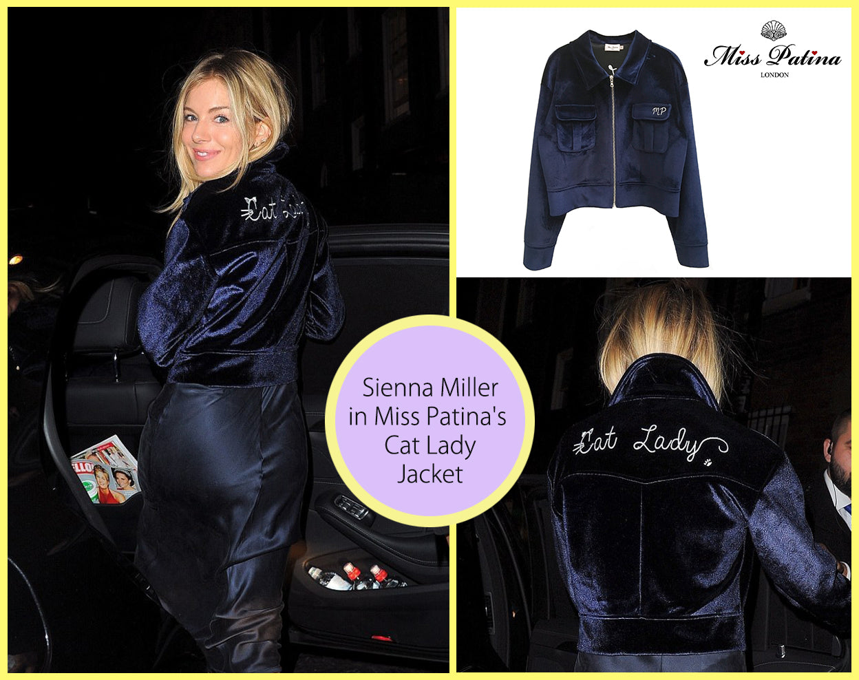 Spotted! Actress Sienna Miller in Cat Lady Jacket!