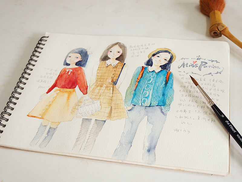Illustrator Xiao Dou draws our Miss Patina girls
