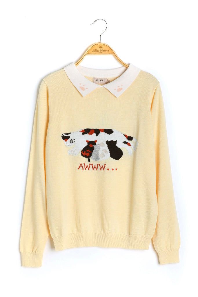 Paws for Thought Jumper (Cream)