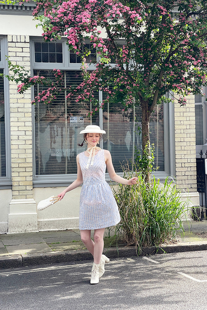 Lace Luxe Dress (Stripey Lace)
