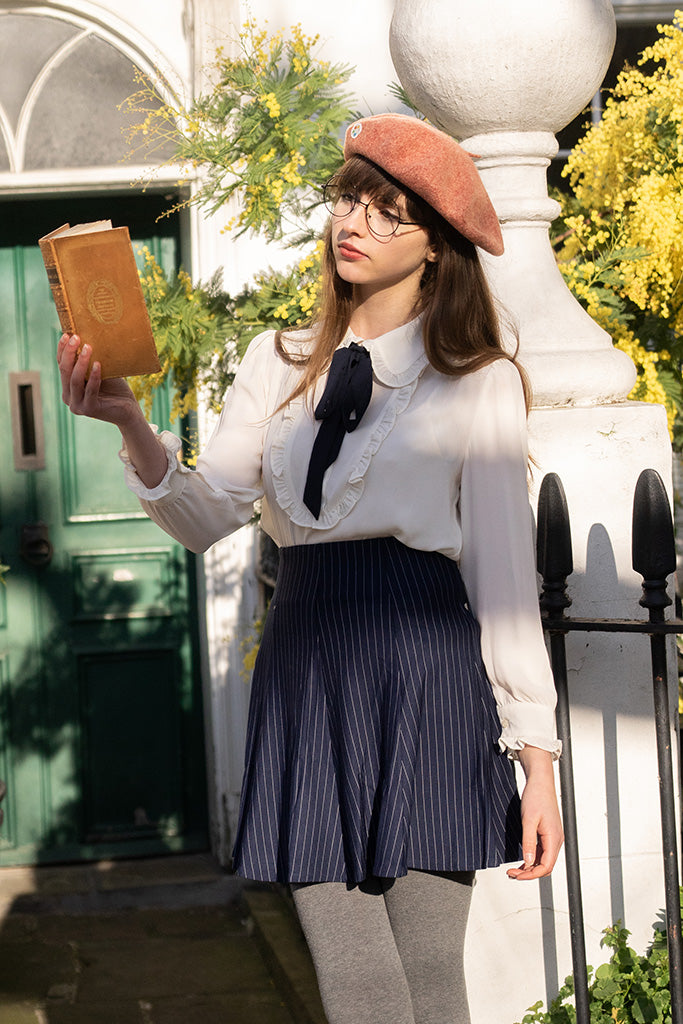 Academia Pinstripe Skirt