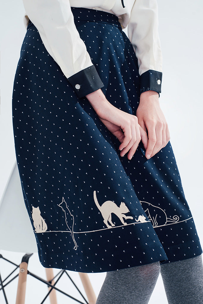 Taylor愛用ブランド♪Feline Fling Skirt*Aラインスカート Feline Fling Skirt (Dots) – Miss Patina