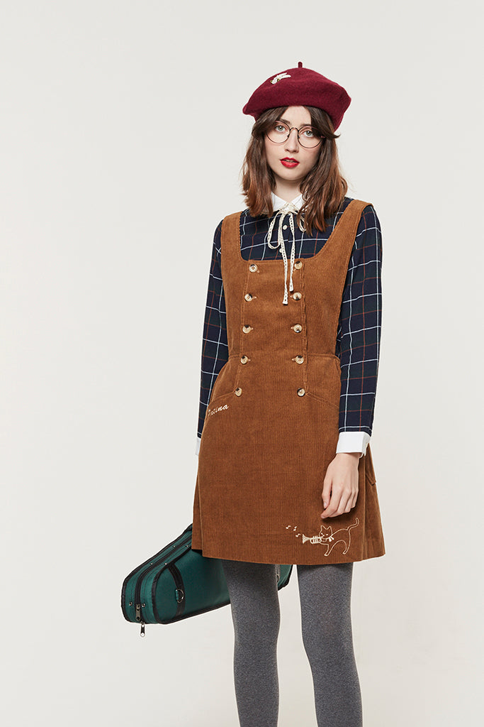 Moorland Melody Pinafore (Toffee)