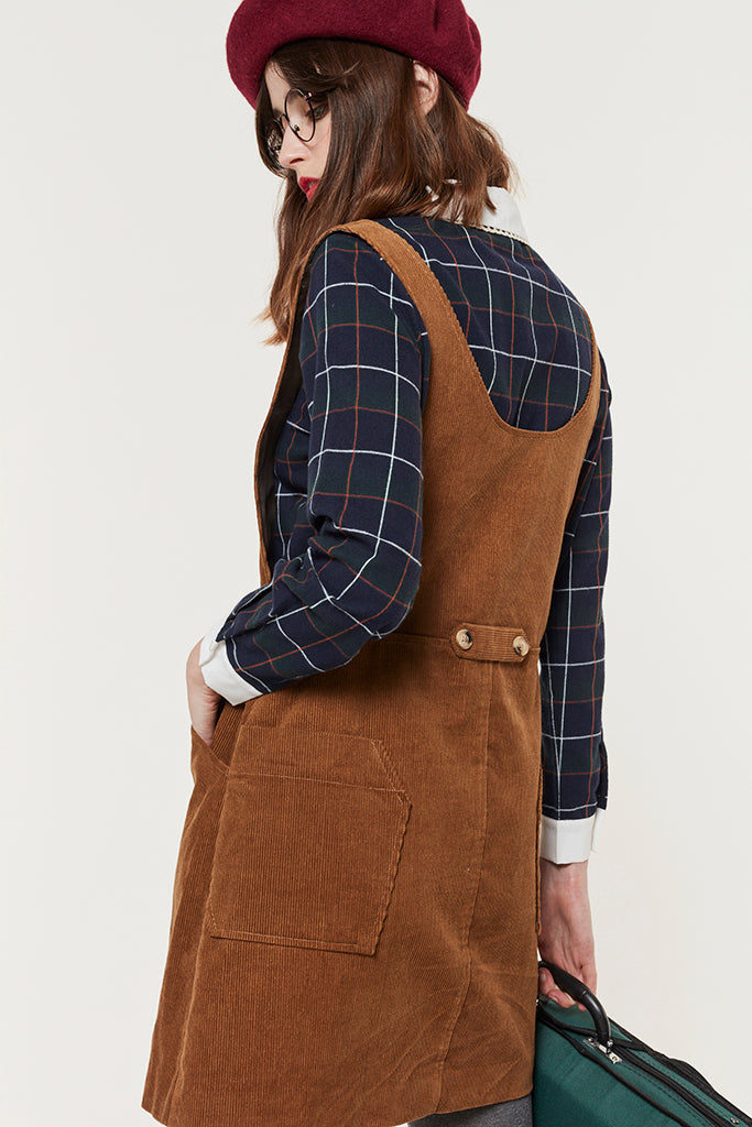 Moorland Melody Pinafore (Toffee)