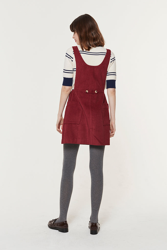Moorland Melody Pinafore (Crimson)