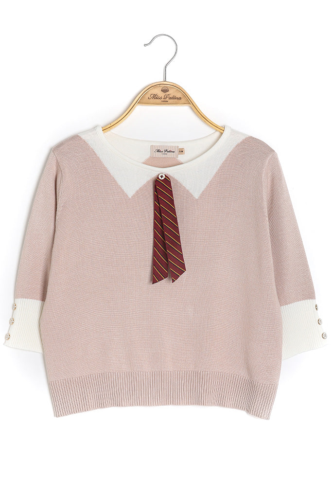 Academia Top (Dusty Pink)