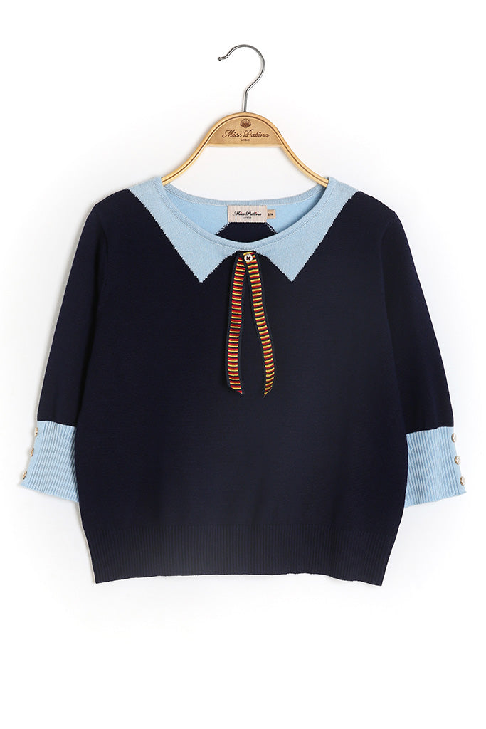 Academia Top (Navy)