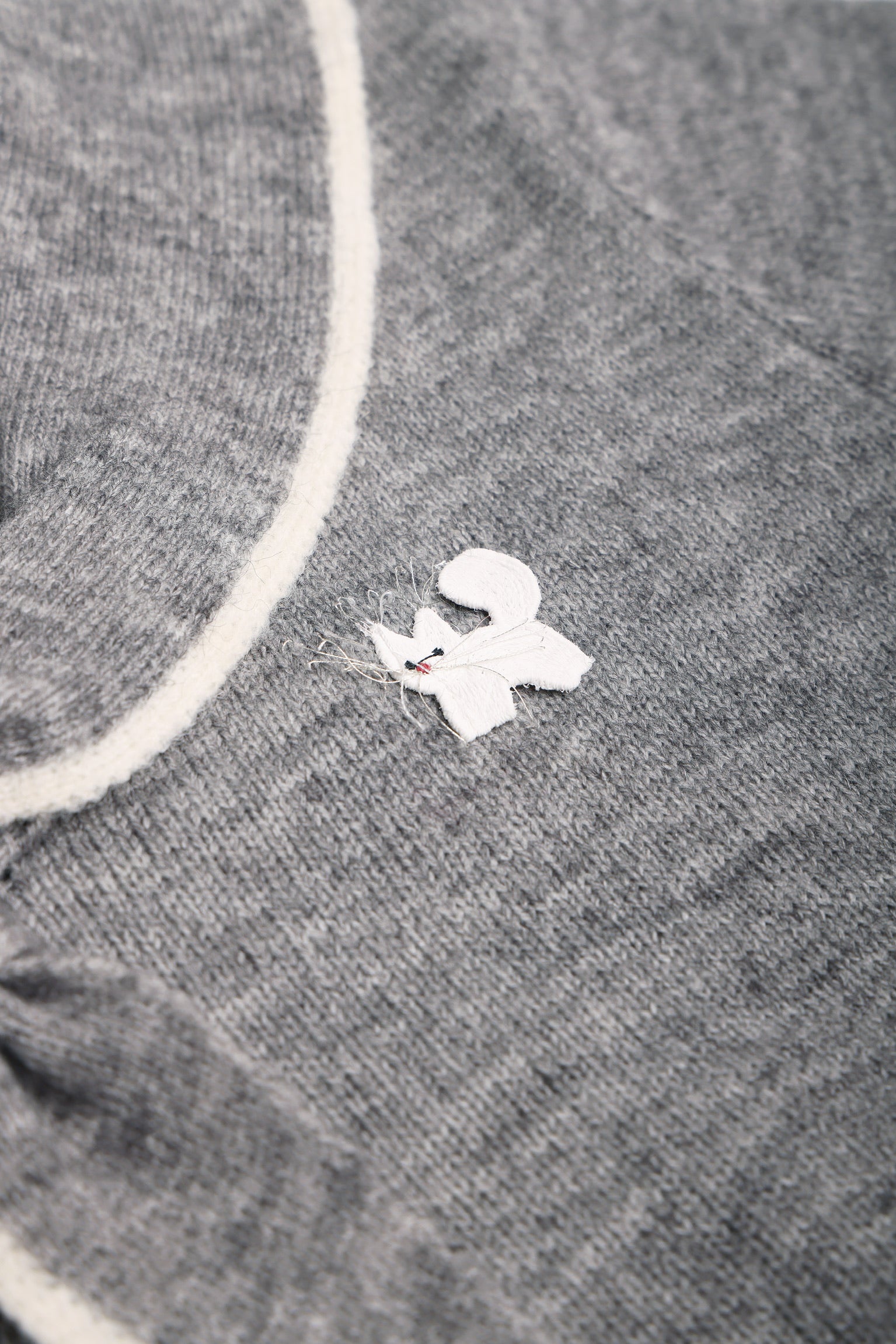 1930 Sailor Kitty Knit Top (Grey)