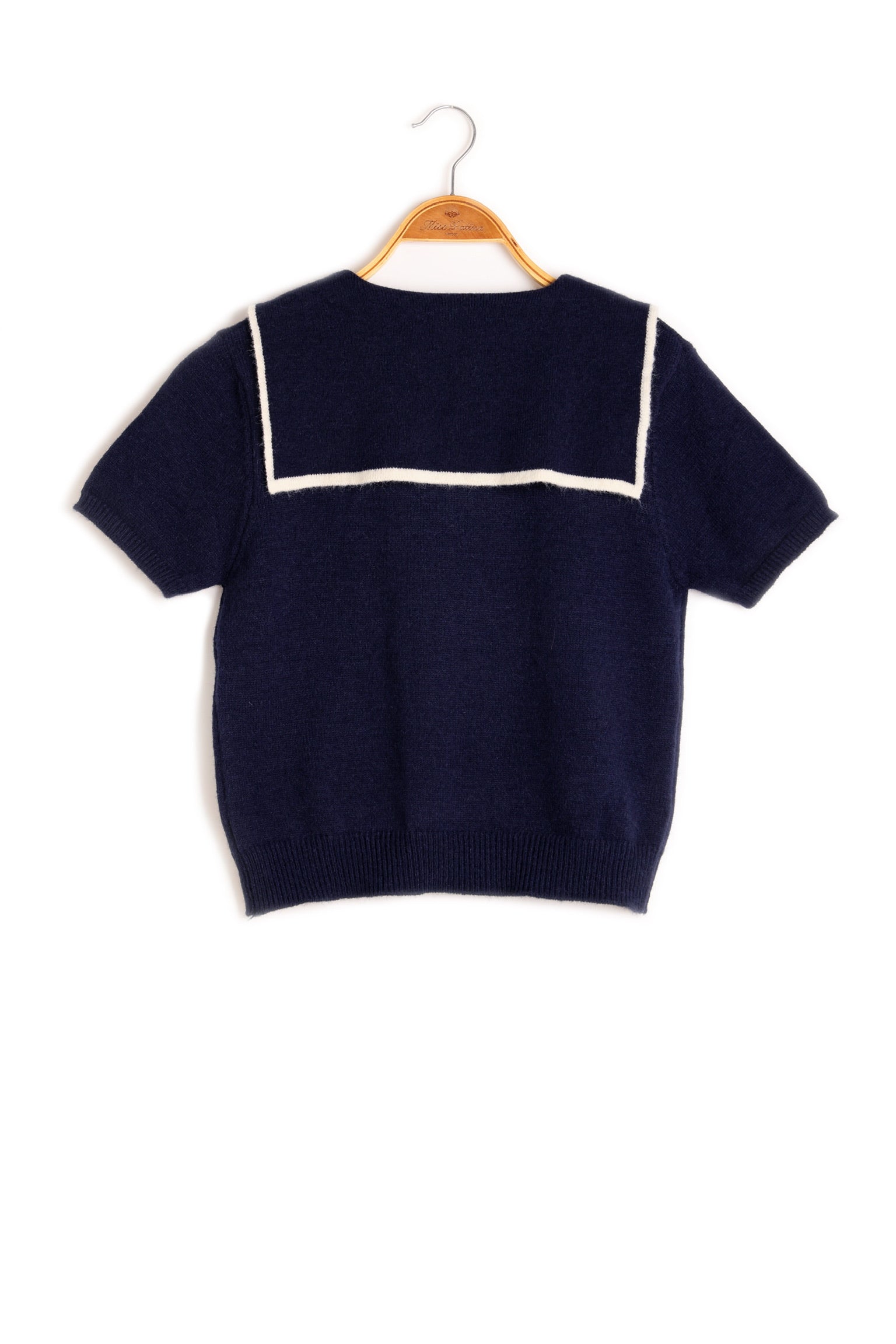 1930 Sailor Kitty Knit Top (Navy)