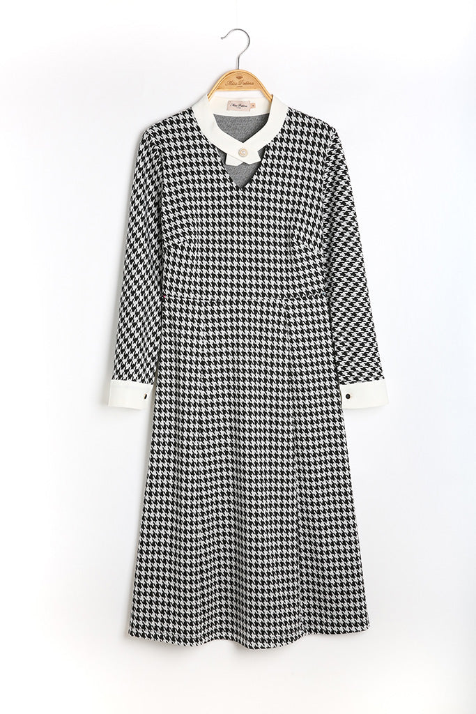 Windsor Houndstooth Dress