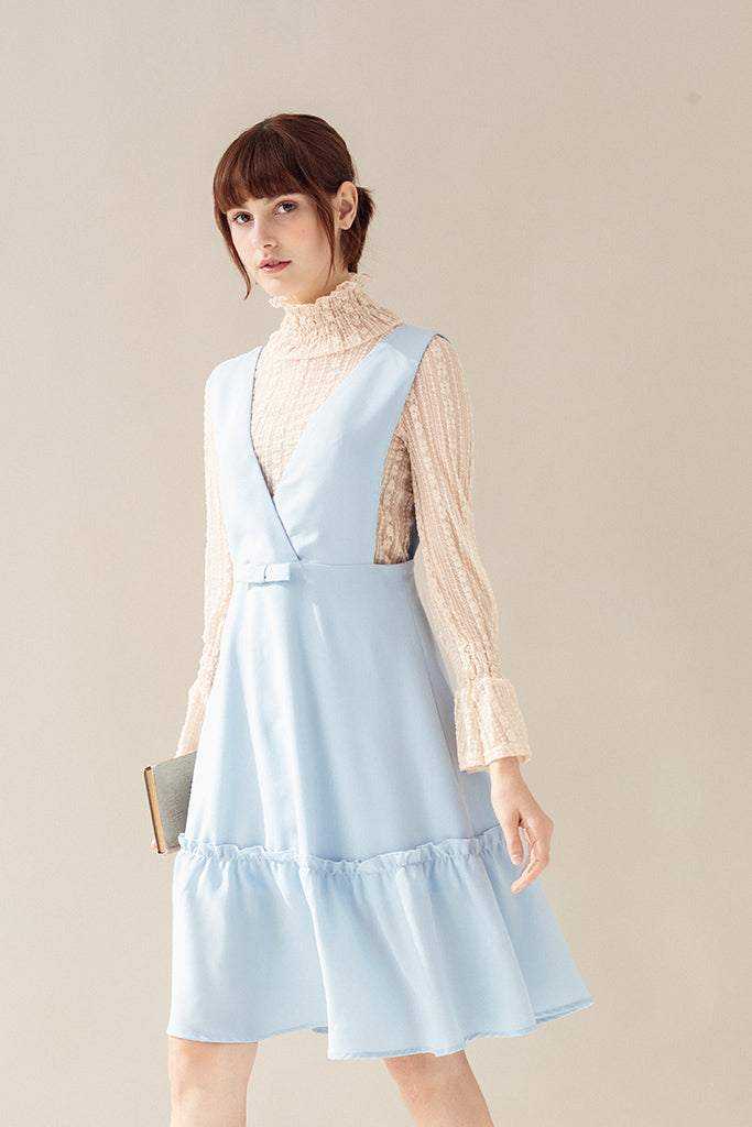 Keira Pinafore Dress (Sky)