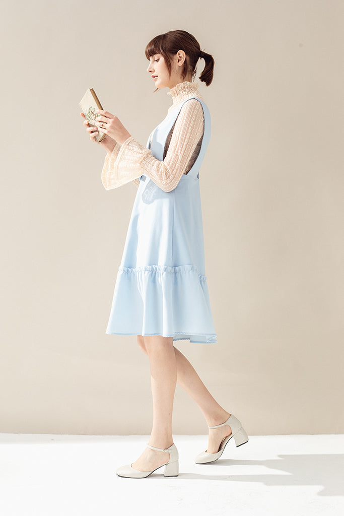 Keira Pinafore Dress (Sky)