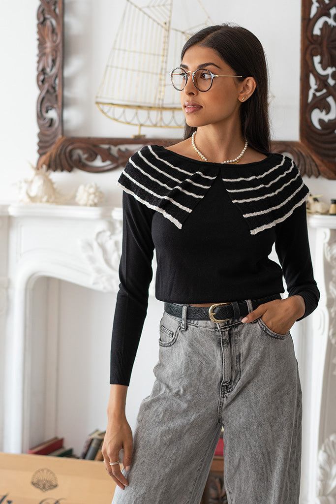 Audrey Reversible Jumper (Black)