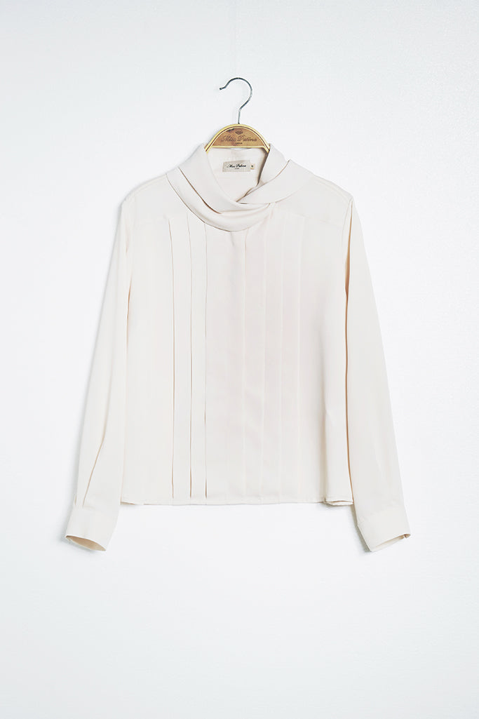 Mouret Pleated Blouse (White)
