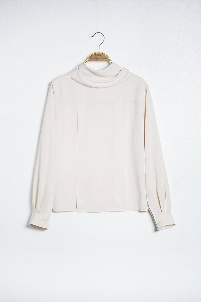 Mouret Pleated Blouse (White)