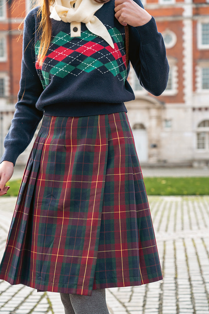 Tartan Pleated Skirt