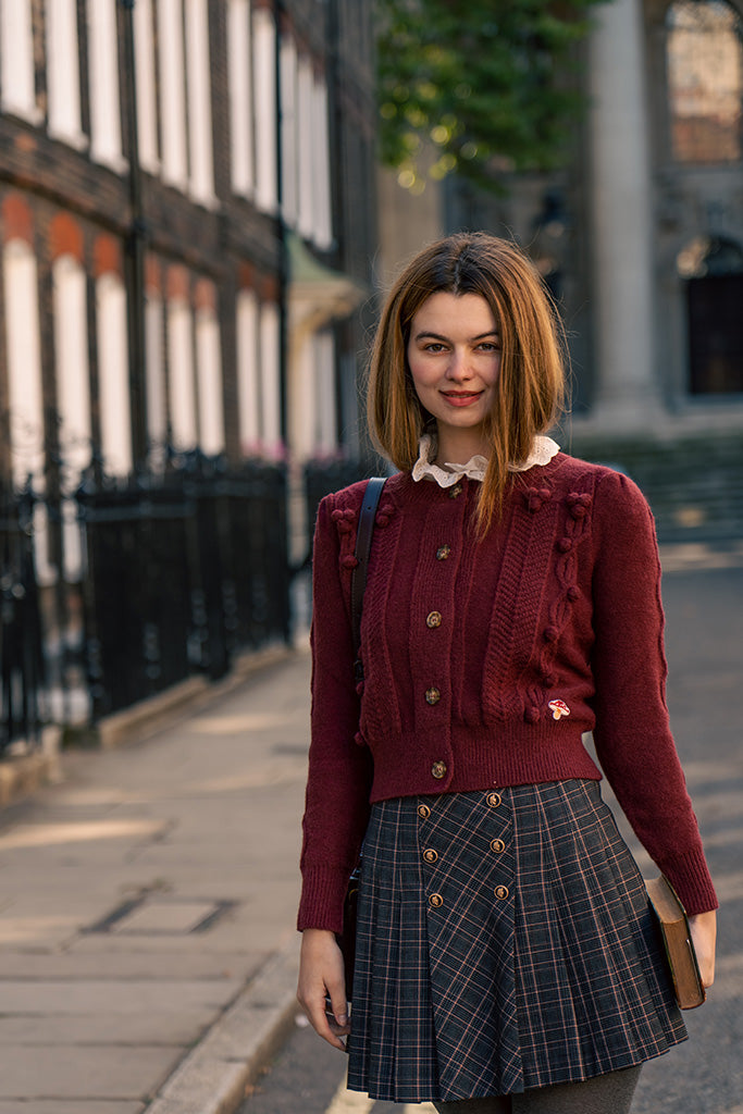 Clive Bell Cardigan (Burgundy)