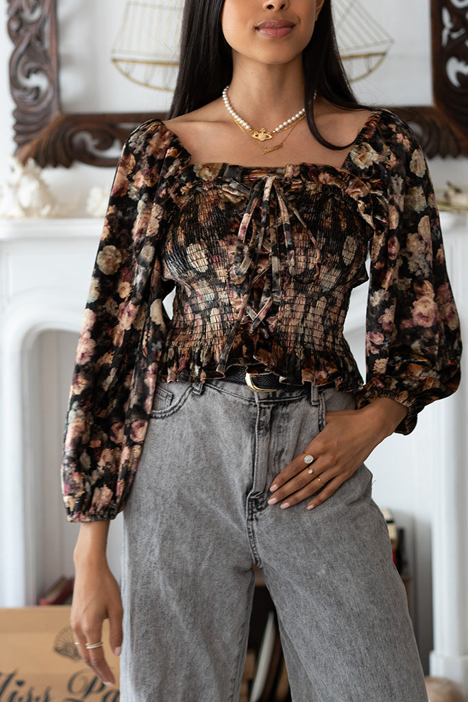 Ophelia Velour Top