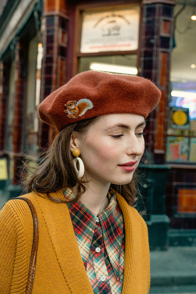 Frisky Squirrel Beret
