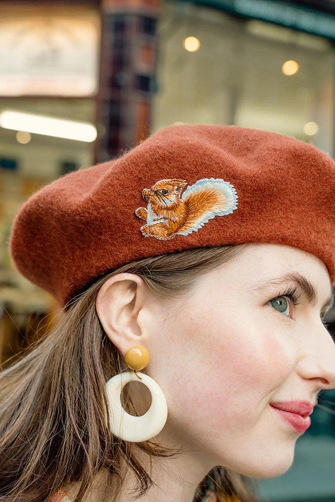 Frisky Squirrel Beret