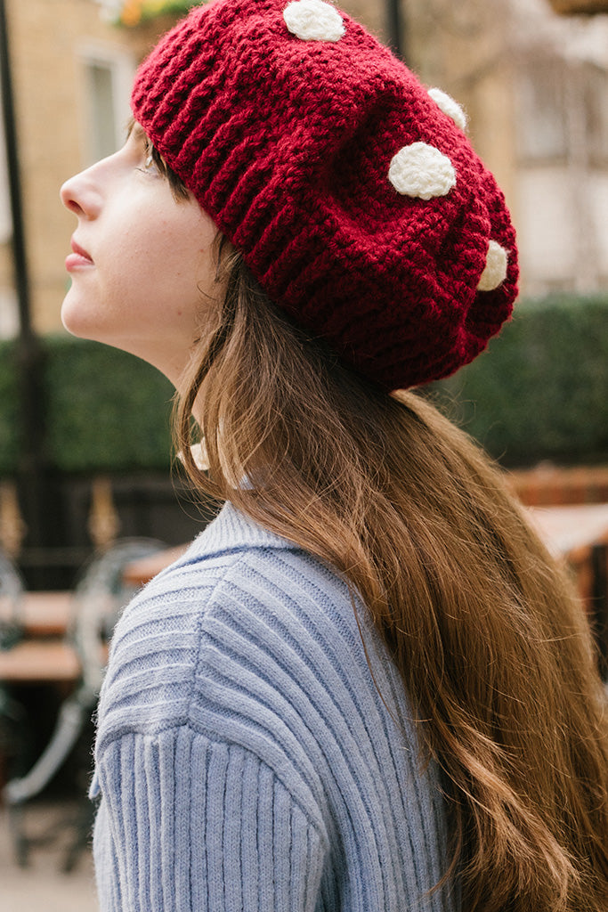 Handmade Crochet Mushroom Hat
