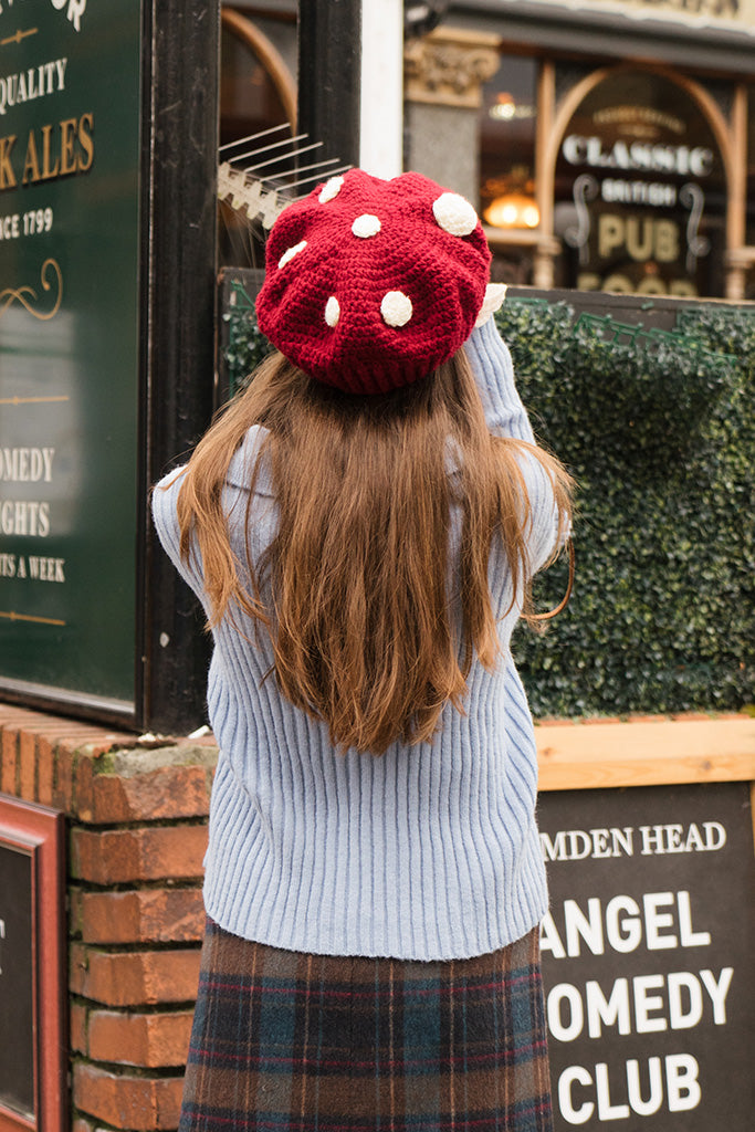 Handmade Crochet Mushroom Hat