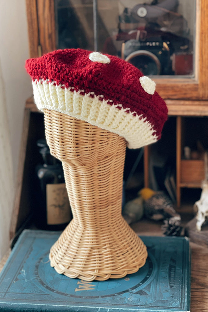 Handmade Crochet Mushroom Hat