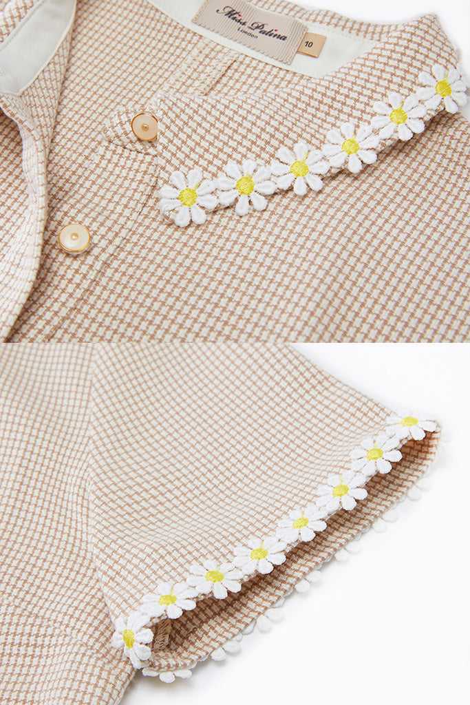 Colleen Daisy Dress (Beige)