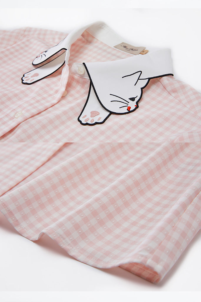 Kitty Bow Shirt (Pink)