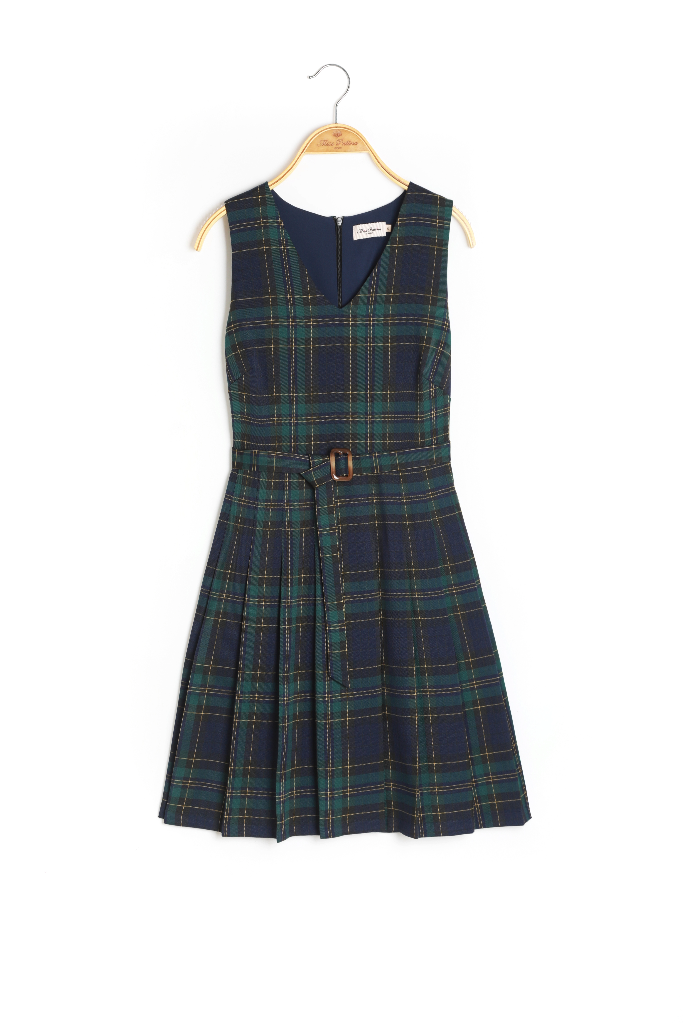 Miriam Tartan Pinafore