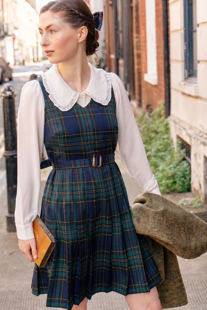 Miriam Tartan Pinafore