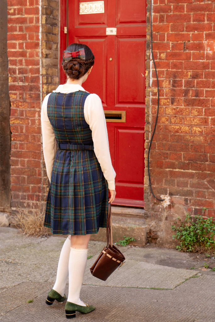 Miriam Tartan Pinafore