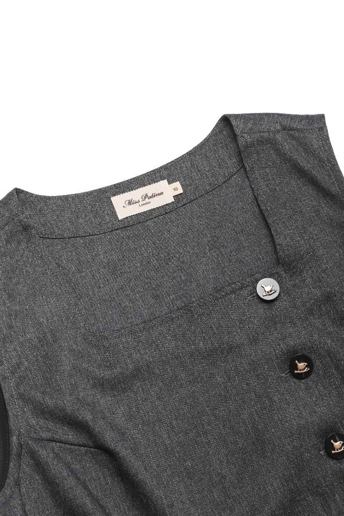 Garthwaite Academia Pinafore Dress