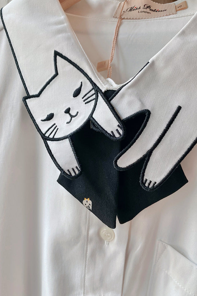 Preppy Kitty Tie