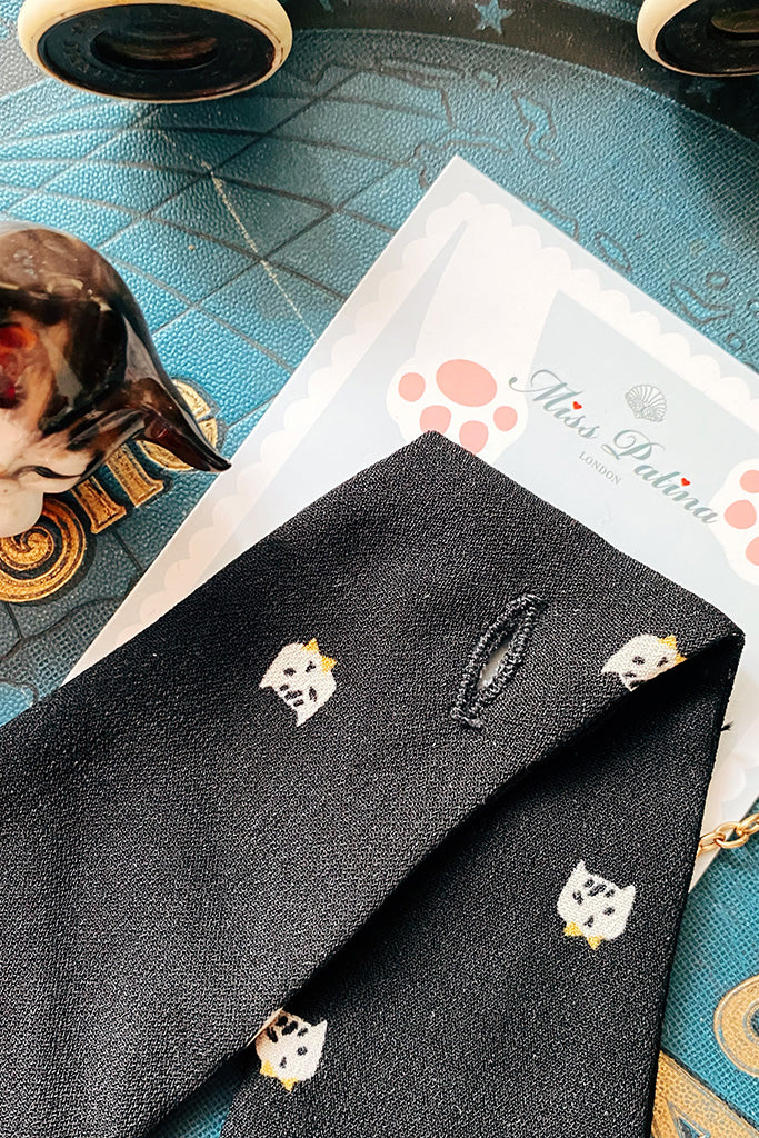 Preppy Kitty Tie