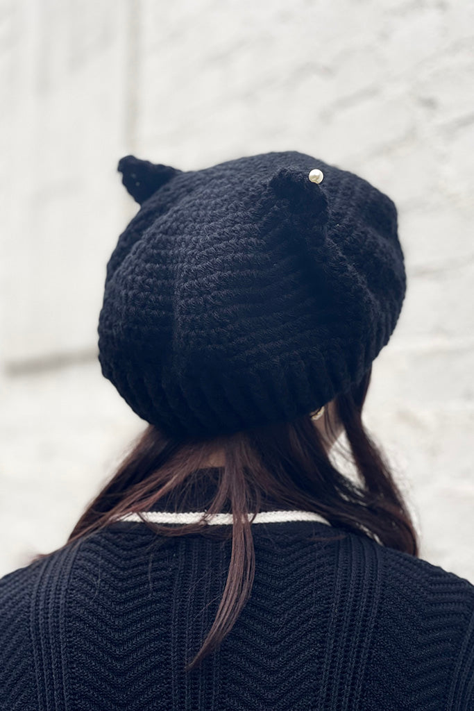 Purrty Kitty Crochet Hat