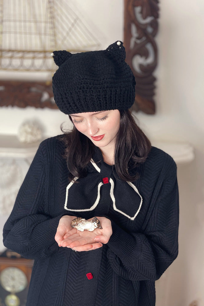 Purrty Kitty Crochet Hat