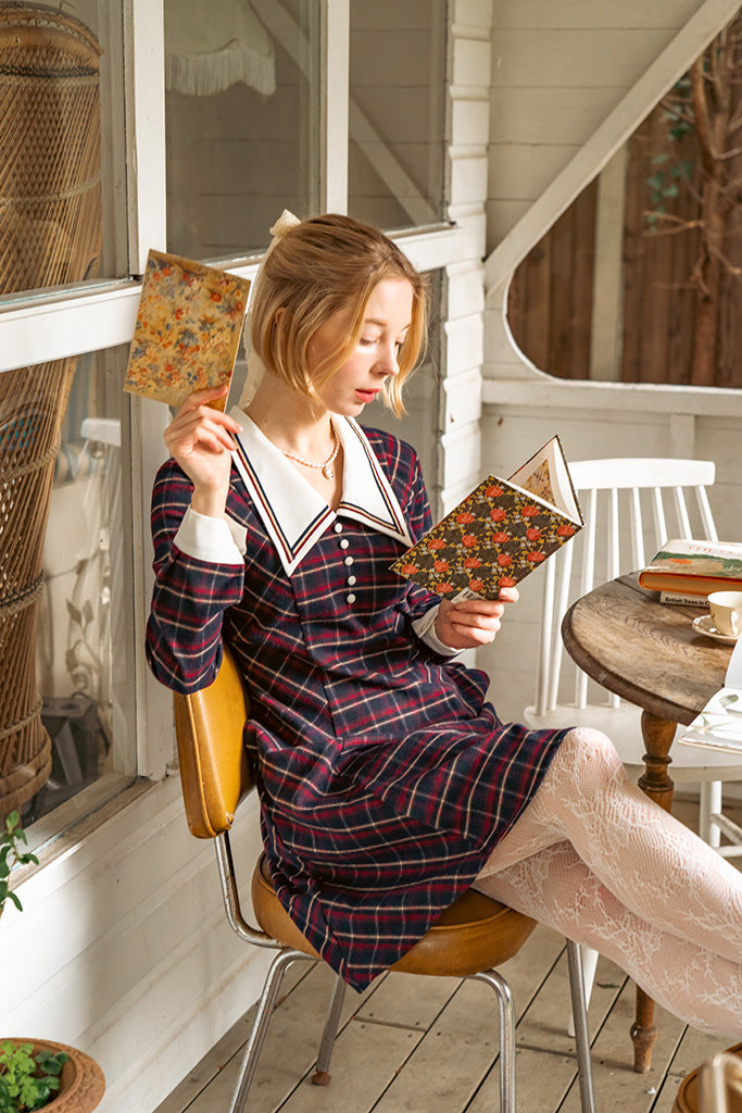 retro tartan dress Adelfa Tartan Dress – Miss Patina