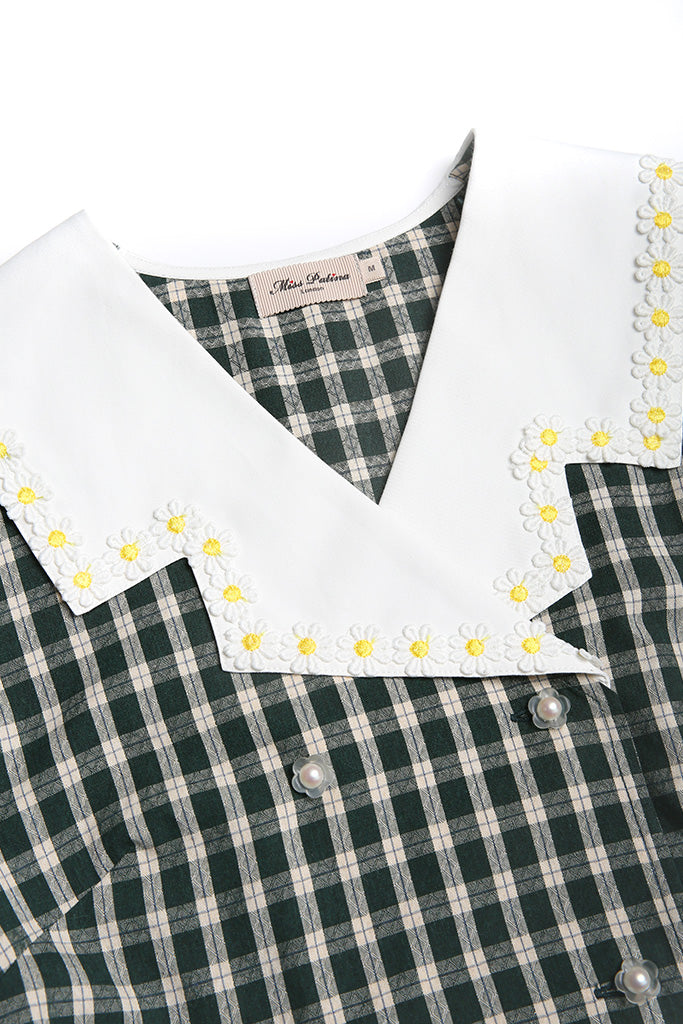Francesca Gingham Daisy Dress