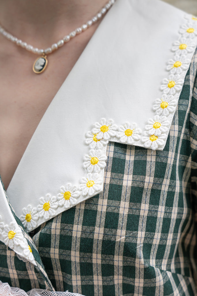 Francesca Gingham Daisy Dress