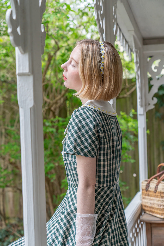 Francesca Gingham Daisy Dress
