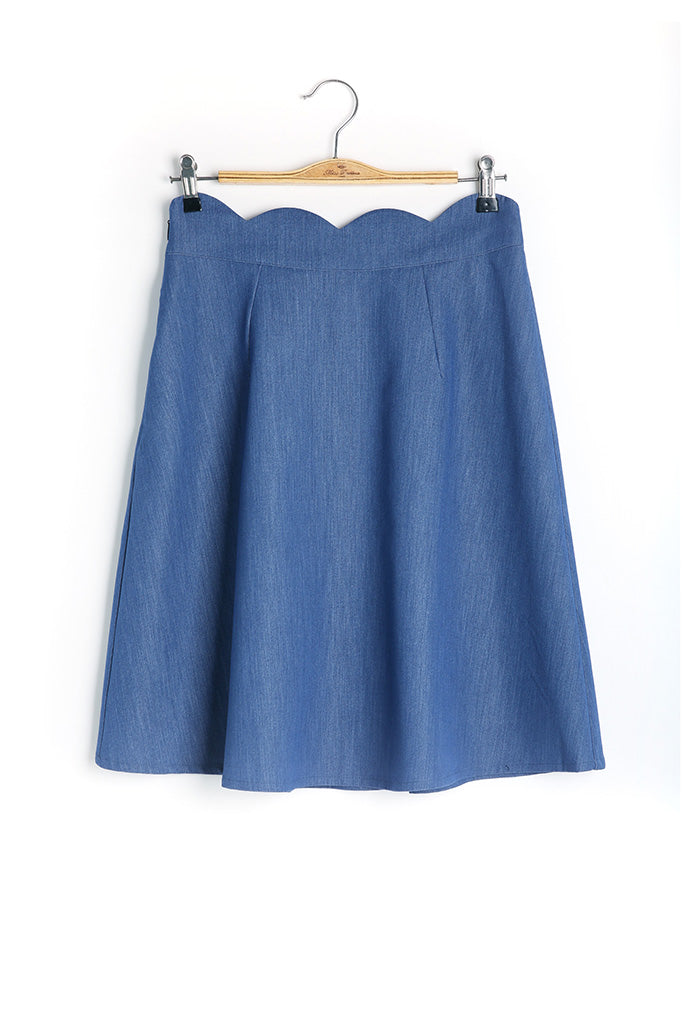 Isla Denim Petal Skirt