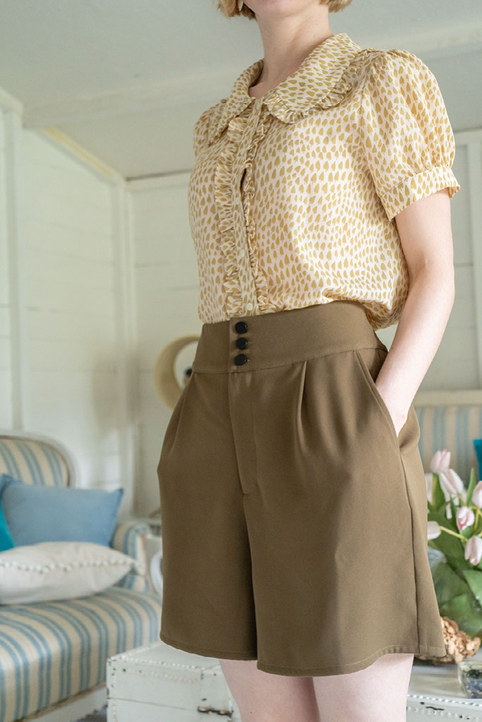 High-Waisted Safari Shorts