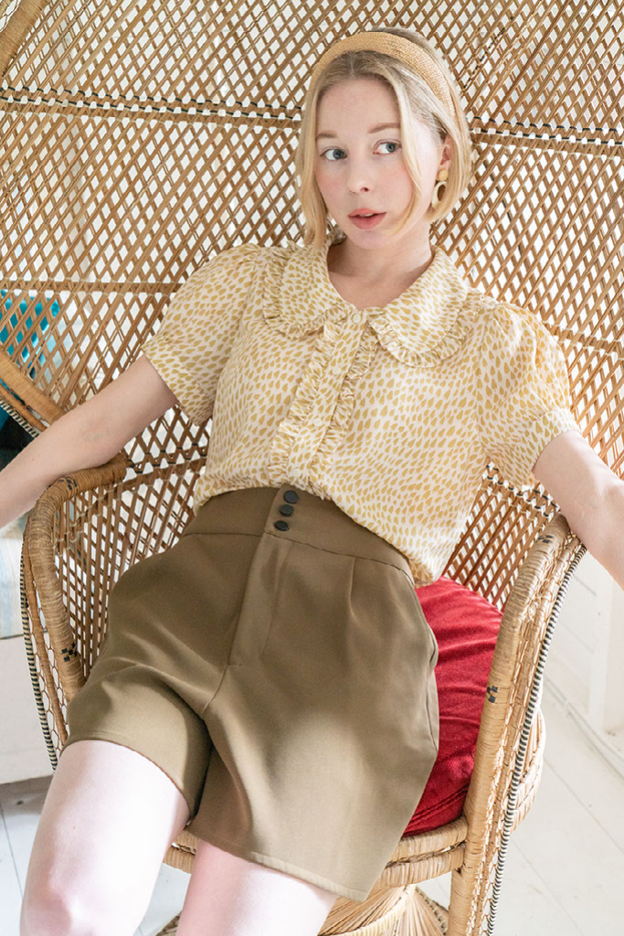 High-Waisted Safari Shorts