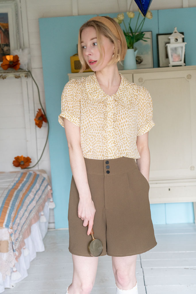 High-Waisted Safari Shorts