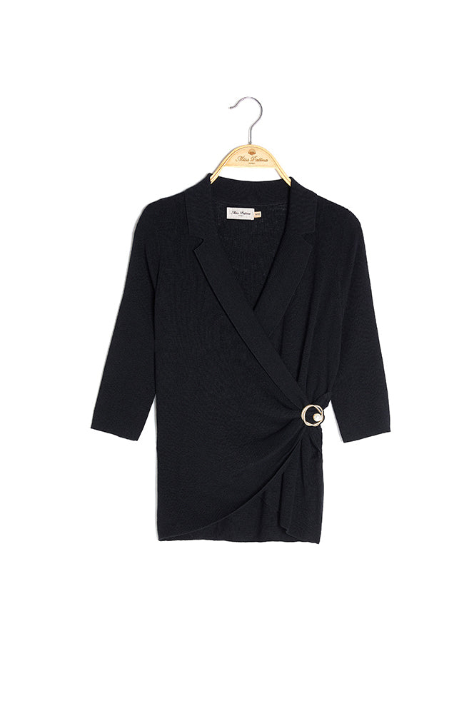 Merlin Knit Top (Black)