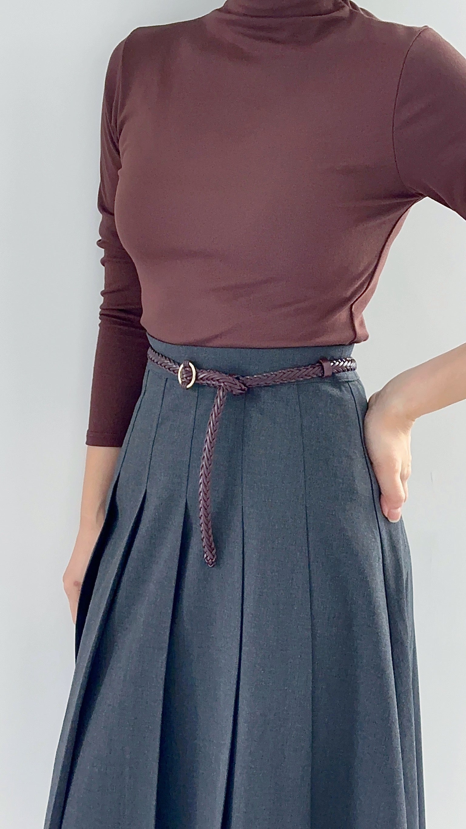 70s Woven Leather Belt