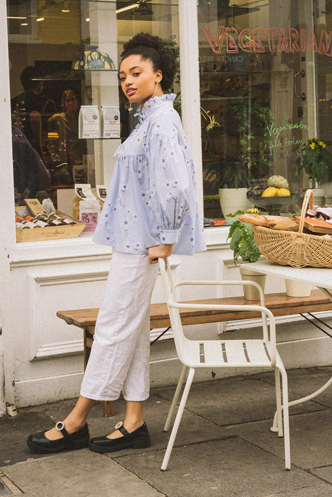 Wildflower Poplin Blouse
