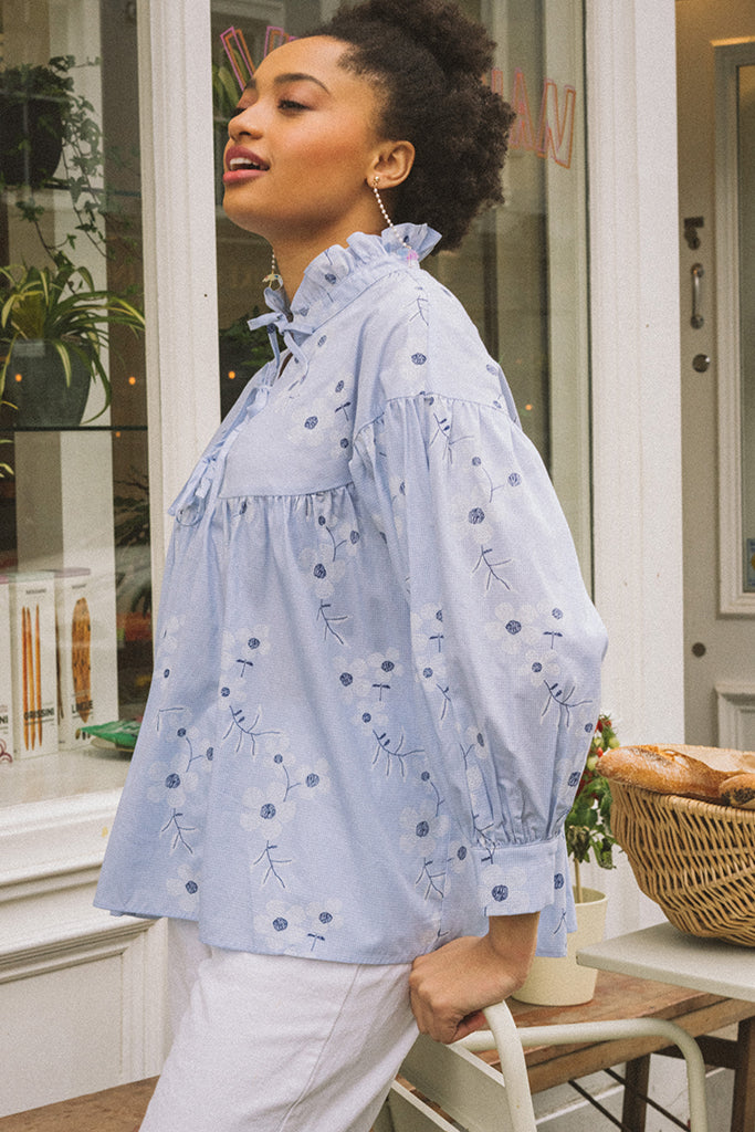 Wildflower Poplin Blouse