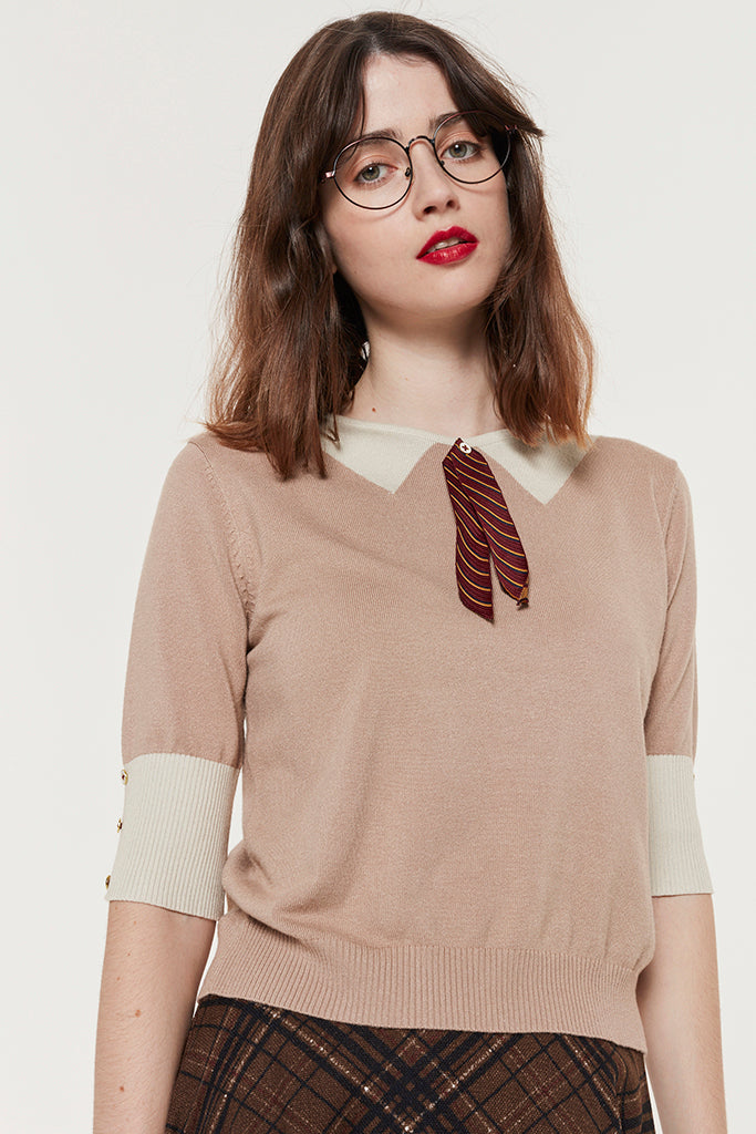 Academia Top (Dusty Pink)